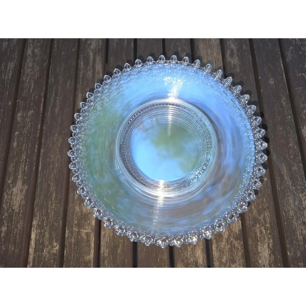 Vintage Imperial Glass Candlewick Clear Salad Plates 8